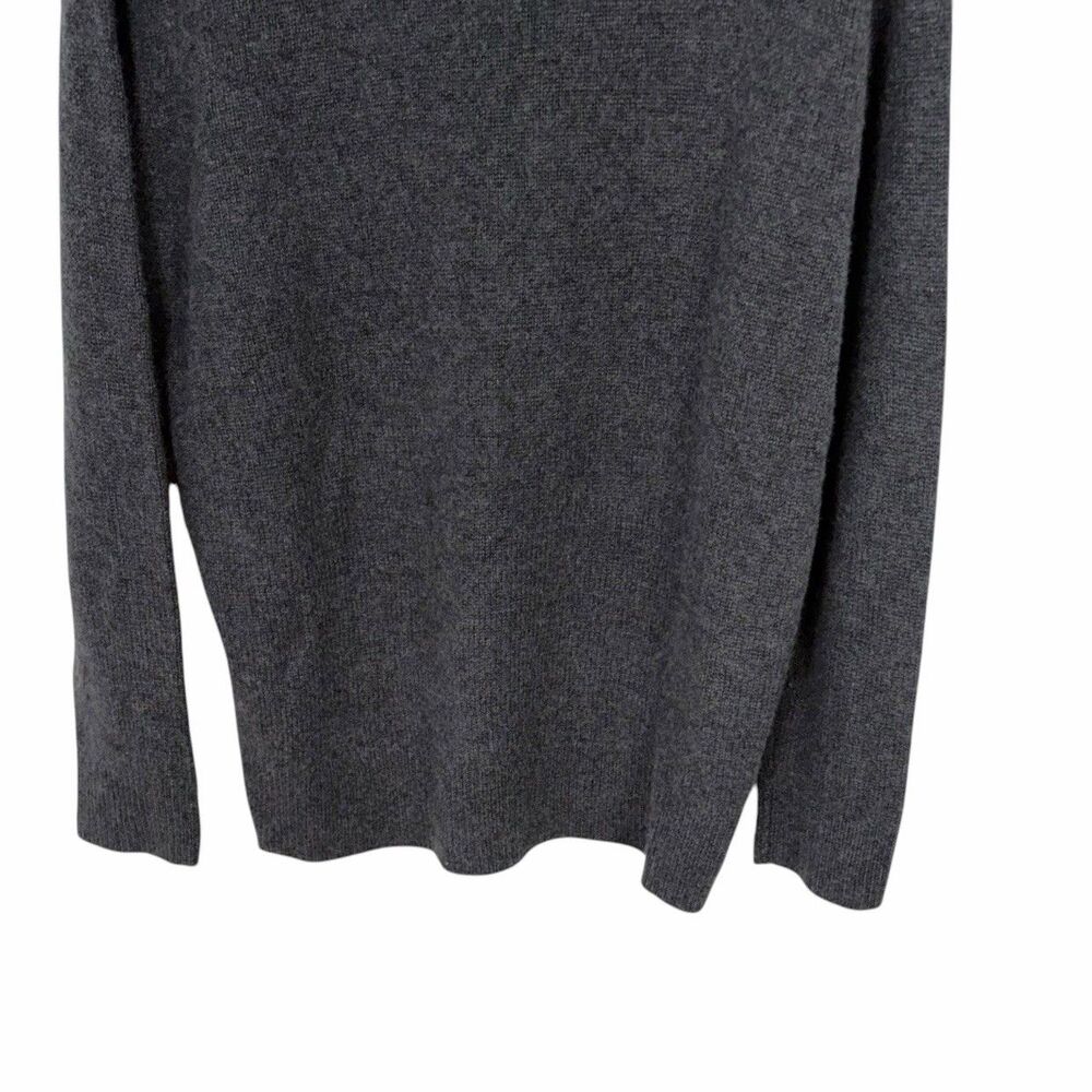 SOMETHING NAVY Silk & Cashmere Pullover Sweater Medium Gray Heather - Picture 8 of 11
